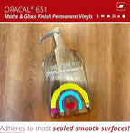 ORACAL 651 Matte Dark Grey Vinyl Durable Roll Easy to Weed Permanent Adhesive - Image 5