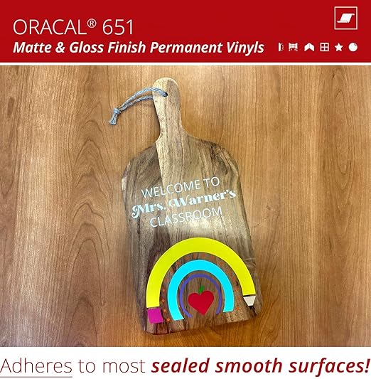 ORACAL 651 Matte Light Yellow Vinyl Durable Roll Easy to Weed Permanent - Image 5