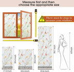 Coavas Stained Glass Window Film, Decorative Frosted Glass Window Privacy Film - Image 4