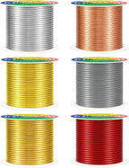 Mandala Crafts 14 GA Gray Copper Red Assorted Anodized Aluminum Craft Wire | - Image 2