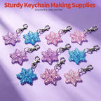 LEOBRO 70PCS Lobster Claw Clasps and Key Rings, Keychain Making kit - Image 3