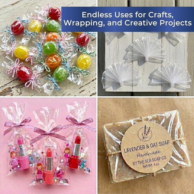 FIESTA WRAPS Clear Cellophane Sheets 200-Pack - Image 9