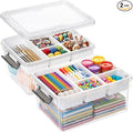17 QT Clear Stackable Craft Storage by Bienvoun