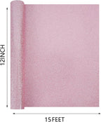 RENLITONG Pink Glitter Heat Transfer Vinyl - Image 2