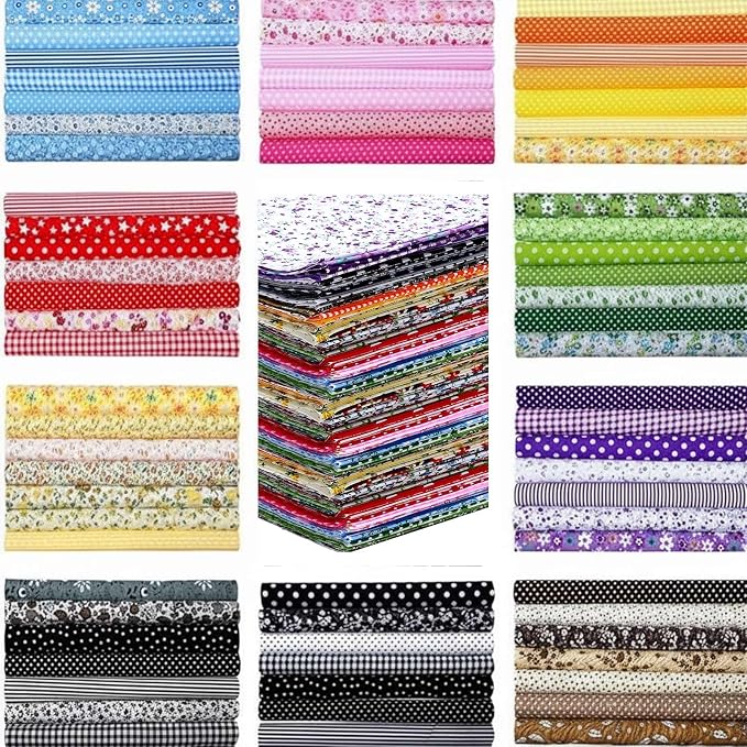 Tudomro 100 Pcs 10'' x 10'' Cotton Fabric Squares by Tudomro
