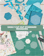 6 PCS Hexagon Templates Quilting 1", Acrylic Quilting Templates - Image 6