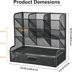 Marbrasse Mesh Pen Holder for Desk, Desk Organizers and Accessories for Office - Image 6