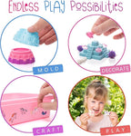 Kipipol Unicorn Sensory Bin for Toddlers 3-4, 5-7 Magic Sand Art Kit w Sandbox - Image 6