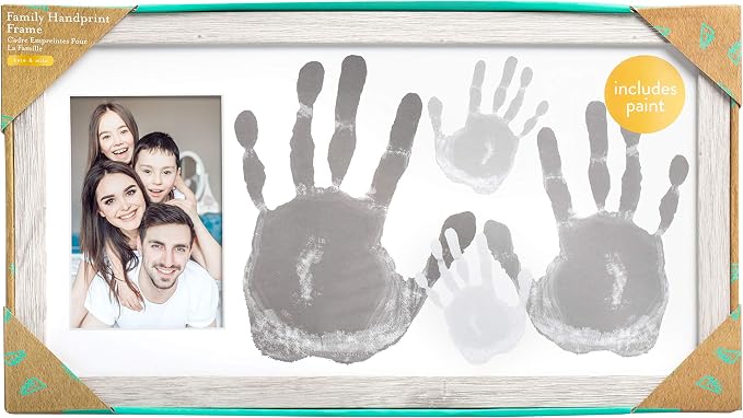 Kate & Milo DIY Family Handprint Frame Kit, Fathers Day Gift, Family Photo - Image 5