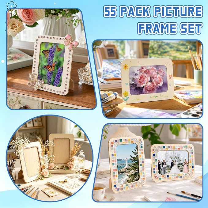 VOKOY 55 Pack Wooden Picture Frames - Image 7