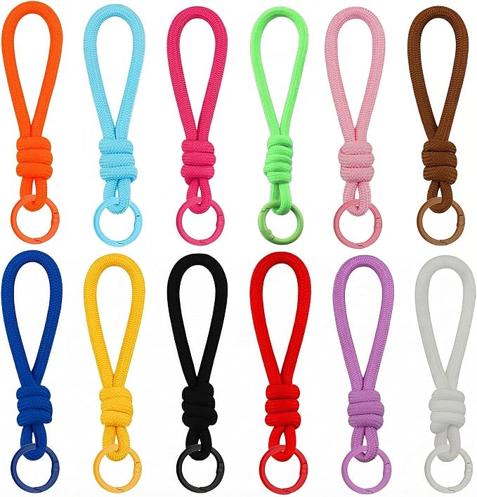 Round Carabiner Clip Bulk 48pcs 1 Inch Colorful Circle Carabiner Key Ring Clips - Image 5