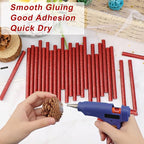 Manarty Glitter Red Hot Glue Stick, Adhesive EVA Glue Sticks Standard - Image 4