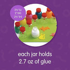 Colorations Glue Jars Set of 12, Empty Glue Bottles - Image 3