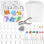 ASTARON 168Pcs Shrinking Plastic Sheets Kit Includes 15 Shrinking Film Art Paper by ASTARON