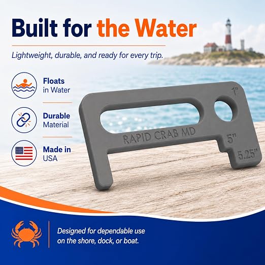 Crab Measurement Tool for MD Blue Crabs and Clams | Regulation Soft Shell - Image 3