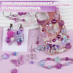 350 Pieces 3D Resin ABS Colorful Rose Flower Bows Butterfly Charms - Image 6