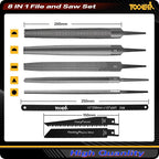 TOOLAN: File Set, File & Saw Set. metal file, metal files tools - Image 2