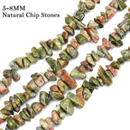 456 PCs Natural Chip Stone Beads, 5-8mm Irregular Multicolor Gemstones Loose - Image 3