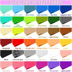 36 Rolls Craft Felt Fabric Sheets 8 x 35 Inch 1mm Felt Sheets | 36 Assorted - Image 3