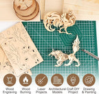 60 Pack Basswood Sheets for Crafts, Wood Burning, Architectural Models - Image 3