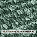 Knitted Weighted Blanket for Adult, No Beads Heavy Blanket 50” x 60'' 10lbs - Image 4