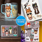 Aowplc 48 Pcs Make A Horse Sticker Sheets Mix and Match - Image 6