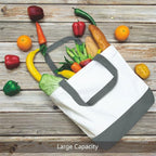 TOPDesign 1-Pack Super Strong Large 12oz Cotton Canvas Tote Bag, Reusable - Image 4