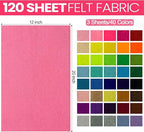 Reginary 120 Pcs 12 x 20 Inch Felt Sheets Bulk - Image 2