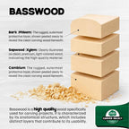 Basswood Carving Blocks Set of 19 – Wood Carving Kit - Image 9
