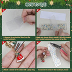 100PCS Acrylic Bookmark Blanks Thicken 6 DIY Bookmark Making 8 Christmas UV DTF - Image 4