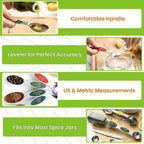 Spring Chef Stainless Steel Magnetic Measuring Spoons Set of 8 - Image 6