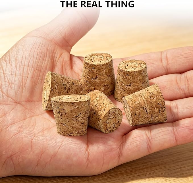 12Pcs Tapered Cork Plugs, 0.86 x 0.66 x 0.79 Inch Wooden Wine Bottle Cork - Image 4