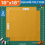 IONTACH 18" X 18" Soft Felt Sheets 1.6mm Thick | Acrylic Felt Fabric Sheets - Image 2