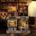 Miniature House Kit, CUTEROOM Tiny House Kit Wooden Dollhouse Kit Mini House - Image 6