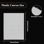 20 PCS Plastic Canvas Sheets 7 Count 9.8X 13.2Inch Plastic Mesh Sheet Large - Image 2