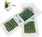 Woohome 280 PCS Static Grass Tuft Tea Model Grass Tufts 2 Color Artificial - Image 5