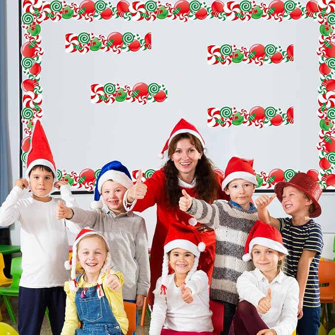 69Ft Christmas Candy Border Christmas Decoration Borders - Image 5