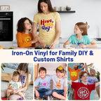 TECKWRAP Heat Transfer Vinyl for T-Shirts 20 PCS 10"x12" Easy Cut & Weed | 19 - Image 8