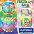 Panelee 12 Pcs Tie Dye Party Decorations Paper Lanterns 8 Inch Hanging Round - Image 2