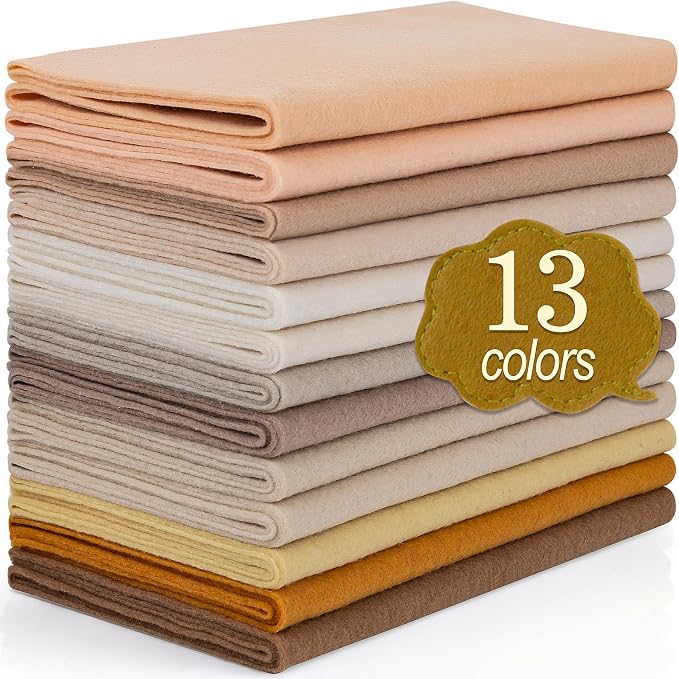 XSEINO 13 Rolls 8"x35" 1.4mm Thick Soft Felt Fabric Sheet 13 Assorted Light by XSEINOiscreating%EF%BC%81