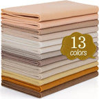 XSEINO 13 Rolls 8"x35" 1.4mm Thick Soft Felt Fabric Sheet 13 Assorted Light by XSEINOiscreating%EF%BC%81