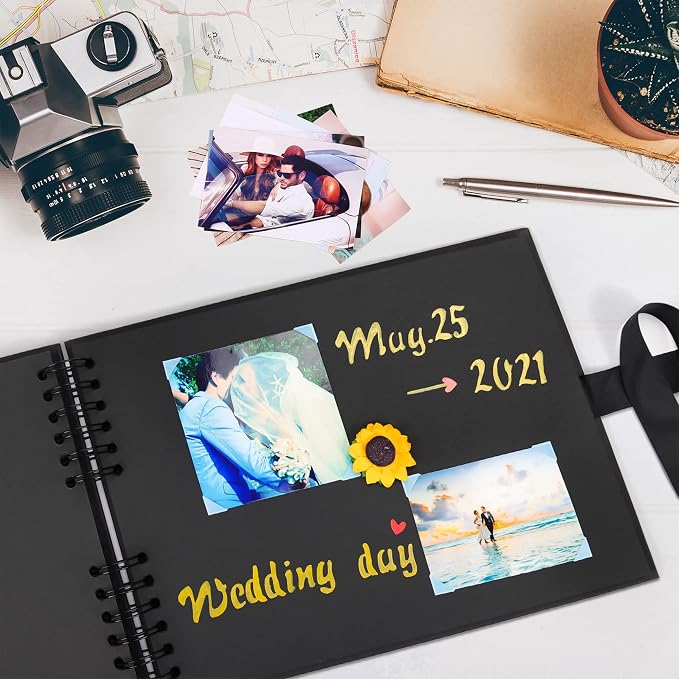 Vienrose Scrapbook Album 80 Pages, DIY Photo Album - Image 8