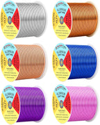 Mandala Crafts 10 GA Gold Blue Purple Assorted Anodized Aluminum Craft Wire | by MandalaCrafts