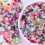 5600PCS Half Round Pearls Flatback Imitation Pearls - Image 3