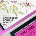 Arches Watercolor Pad 9x12 Inches 140lb/300gsm Hot Press - Image 3