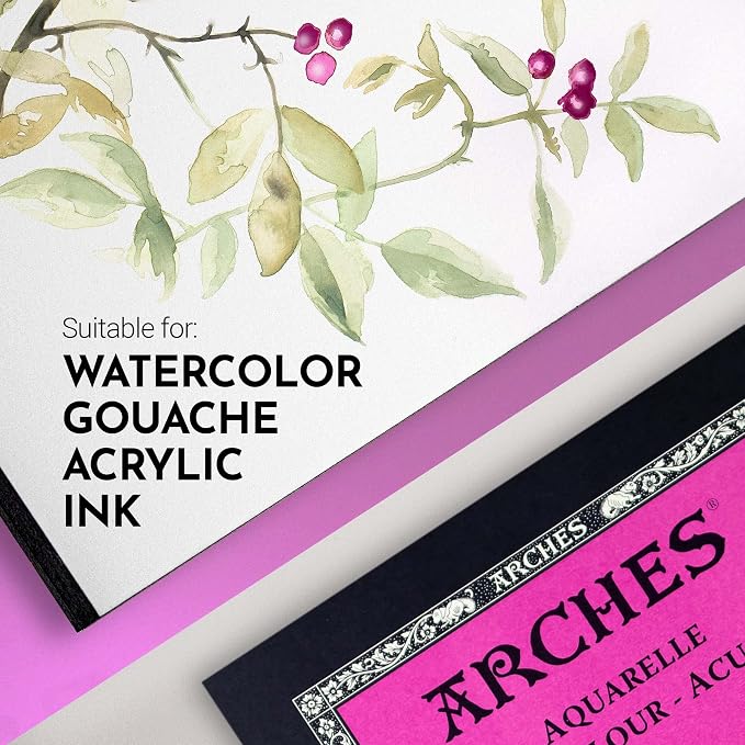 Arches Watercolor Pad 10x14 Inches 140lb/300gsm Hot Press - Image 3