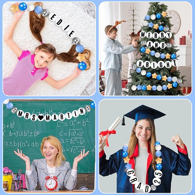 Simgoing Classroom Decor DIY Giant Friendship Bracelet Garland Teacher Table - Image 4