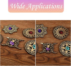 10 pcs 5 Styles Moon Flower Theme Wooden Crystal Display Star Round Lotus - Image 7