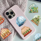 50PCS Transparent Greenhouse Plants Stickers Nature Botanical Floral Aesthetic - Image 6