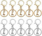 Gkeygo 10 Pack a Set Metal Lobster Claw Clasps and Key Rings, Key Chain - Image 9